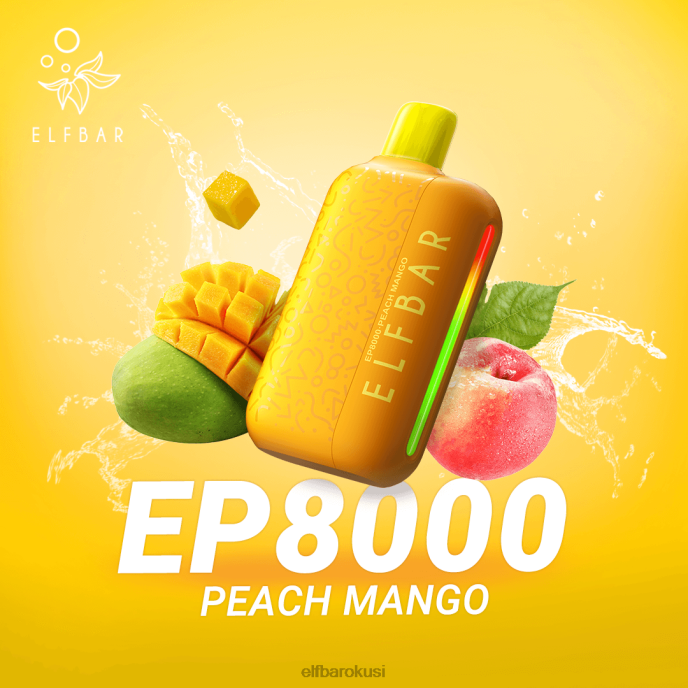 ELFBAR jednokratni vape novi ep8000 puffs PDF2J376 - ELFBAR cijena breskva mango